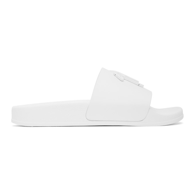 Giuseppe Zanotti White Leather Brett Sandals