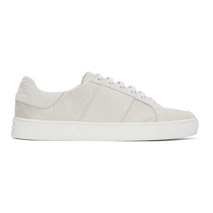 Etro Paisley-print Low-top Trainers In 990 White