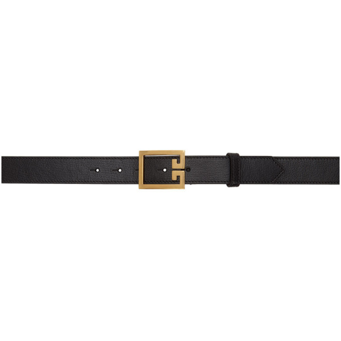 GIVENCHY GIVENCHY BLACK LEATHER BELT
