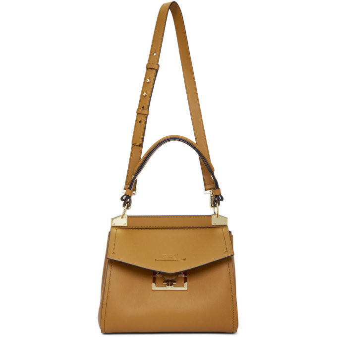 GIVENCHY GIVENCHY TAN SMALL MYSTIC TOP HANDLE BAG