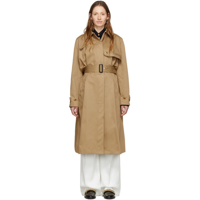 GIVENCHY GIVENCHY BEIGE 4G BUTTONS TRENCH COAT