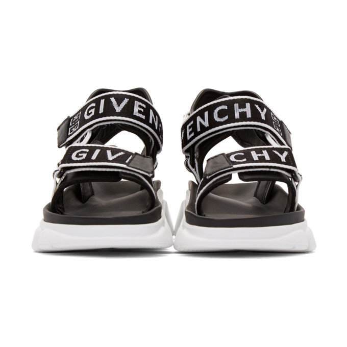 GIVENCHY Black & White Jaw Sandals