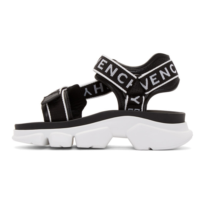 GIVENCHY Black & White Jaw Sandals