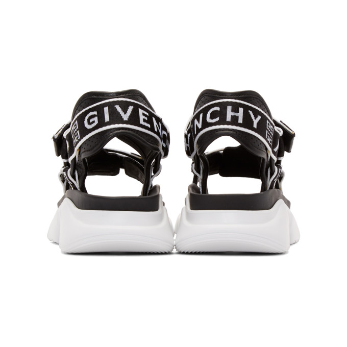 GIVENCHY Black & White Jaw Sandals