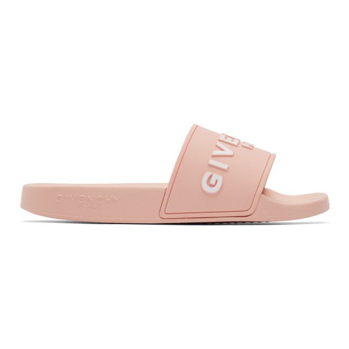 Givenchy Logo-embossed Rubber Slides In 