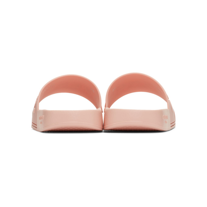 GIVENCHY Pink Logo Pool Slides