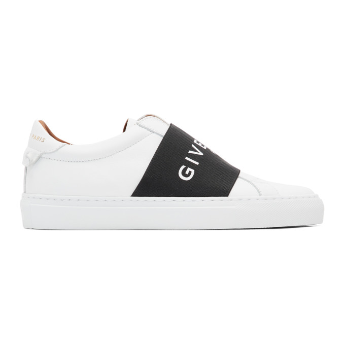 Click to view more detailed imagery on our partner's website Givenchy Urban Street Logo-print Leather Slip-on Sneakers In White
