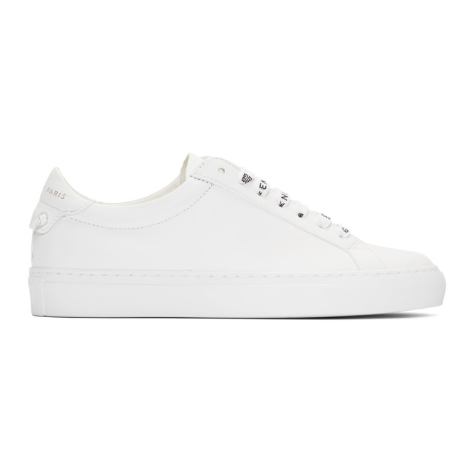 GIVENCHY White Logo Laces Urban Street Sneakers
