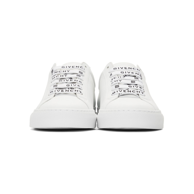 GIVENCHY White Logo Laces Urban Street Sneakers