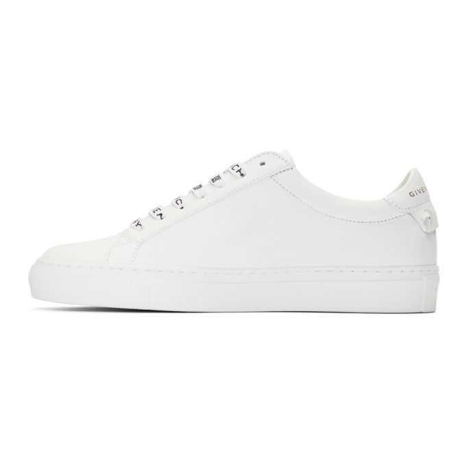 GIVENCHY White Logo Laces Urban Street Sneakers
