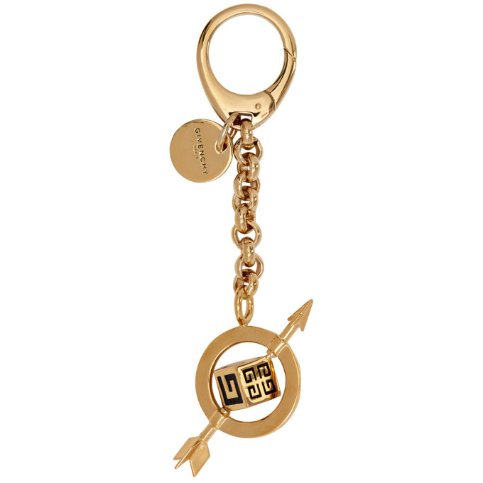 Givenchy Gold G And Arrow Charm In 710 Gold