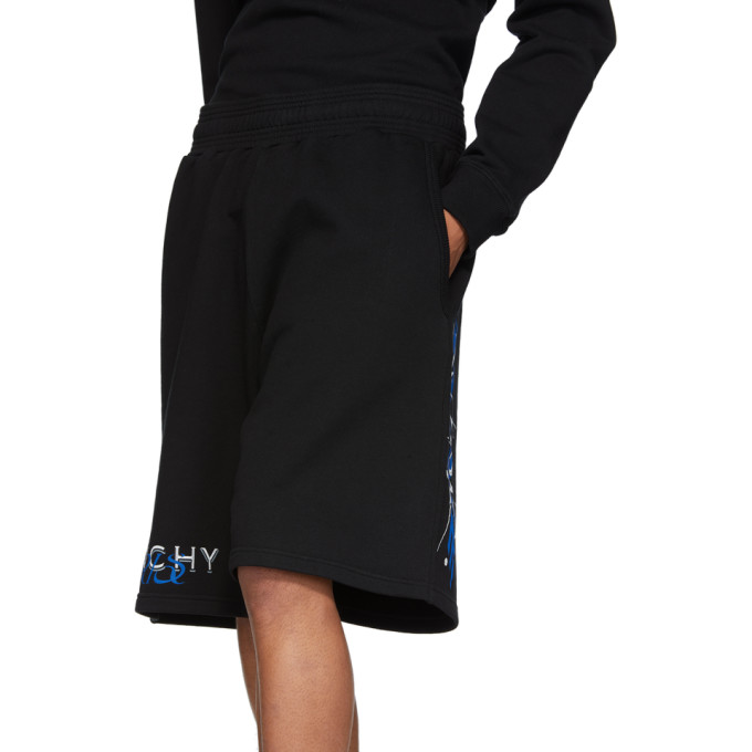 GIVENCHY GIVENCHY BLACK BOXING AMORE SHORTS