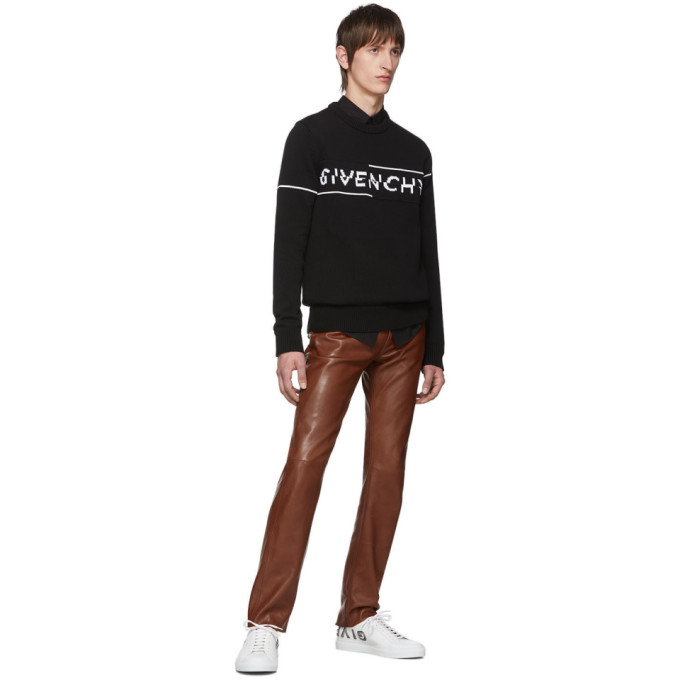 GIVENCHY GIVENCHY BLACK LOGO SWEATER