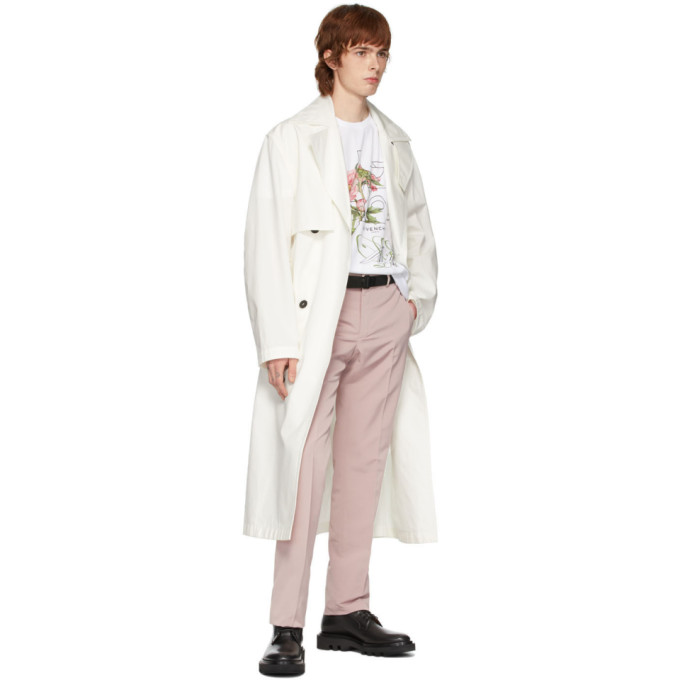 GIVENCHY GIVENCHY WHITE PEONY MAZE T-SHIRT