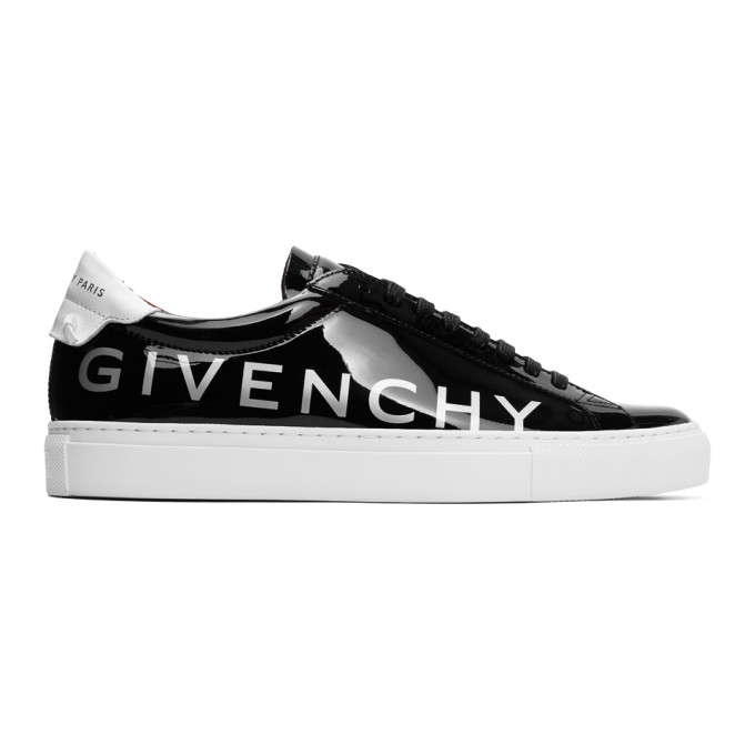 GIVENCHY GIVENCHY BLACK PATENT URBAN KNOTS SNEAKERS