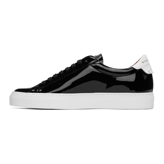 GIVENCHY GIVENCHY BLACK PATENT URBAN KNOTS SNEAKERS