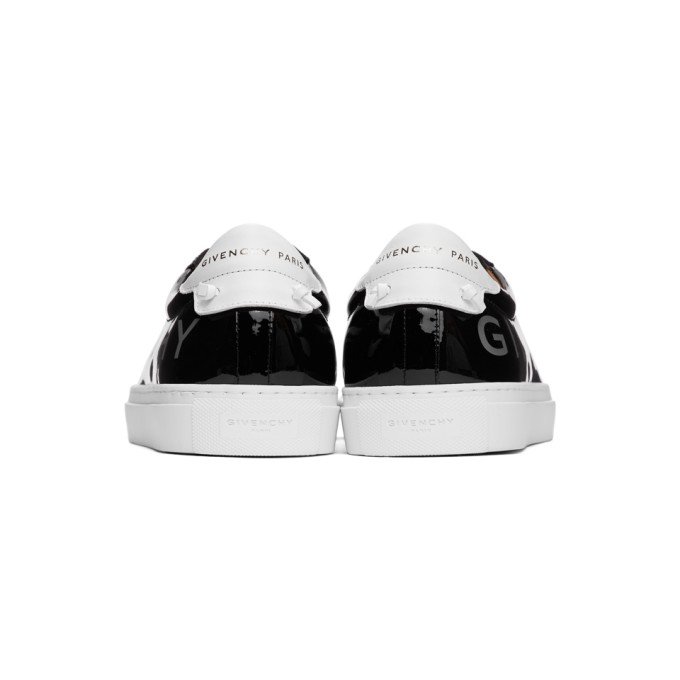 GIVENCHY GIVENCHY BLACK PATENT URBAN KNOTS SNEAKERS