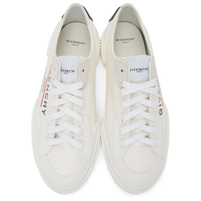 GIVENCHY GIVENCHY OFF-WHITE GIVENCHY PARIS TENNIS SNEAKERS