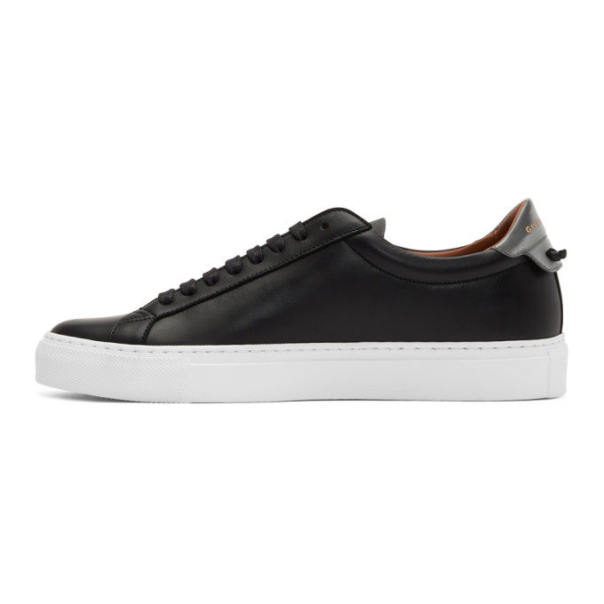 GIVENCHY GIVENCHY BLACK AND SILVER URBAN STREET SNEAKERS