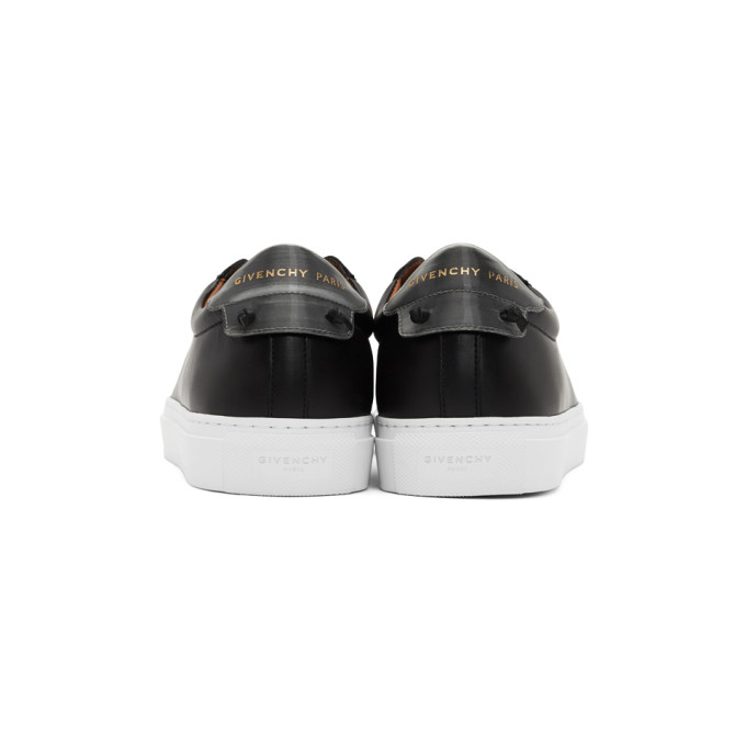 GIVENCHY GIVENCHY BLACK AND SILVER URBAN STREET SNEAKERS