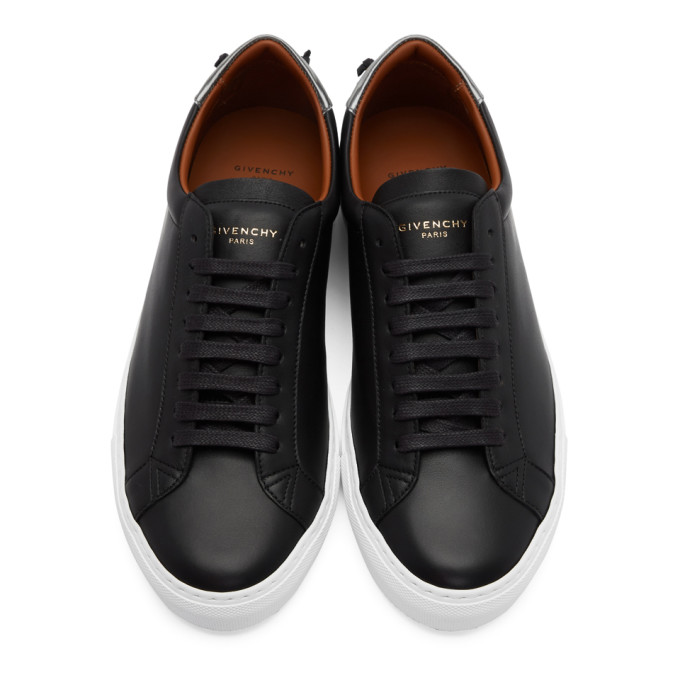 GIVENCHY GIVENCHY BLACK AND SILVER URBAN STREET SNEAKERS