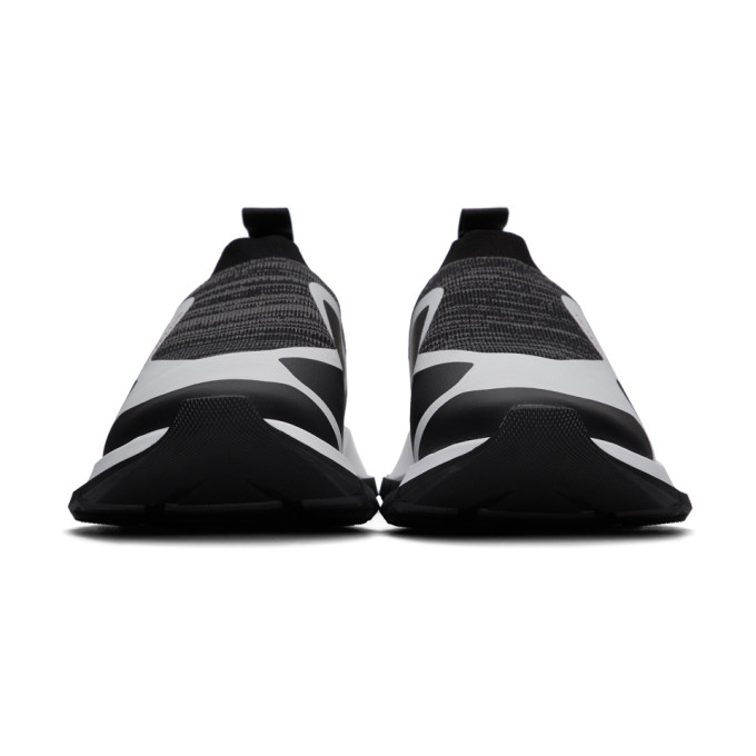 GIVENCHY GIVENCHY BLACK AND WHITE SPECTRE RUNNER SOCK LOW SNEAKERS
