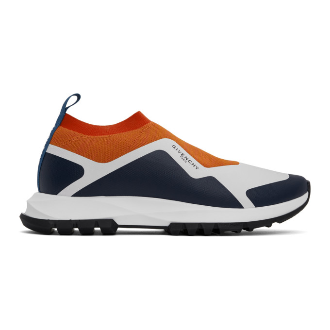 GIVENCHY GIVENCHY ORANGE SPECTRE KNIT SNEAKERS