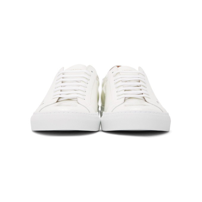 GIVENCHY White Patent Urban Knots Sneakers