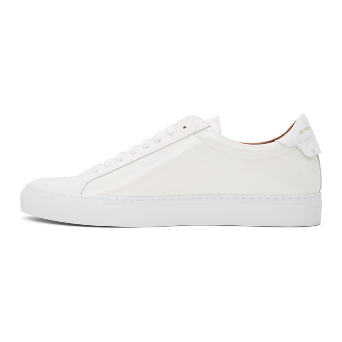 GIVENCHY White Patent Urban Knots Sneakers
