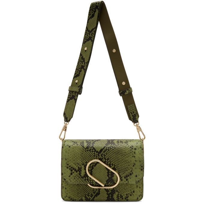 31 Phillip Lim Green Python Mini Alix Shoulder Bag