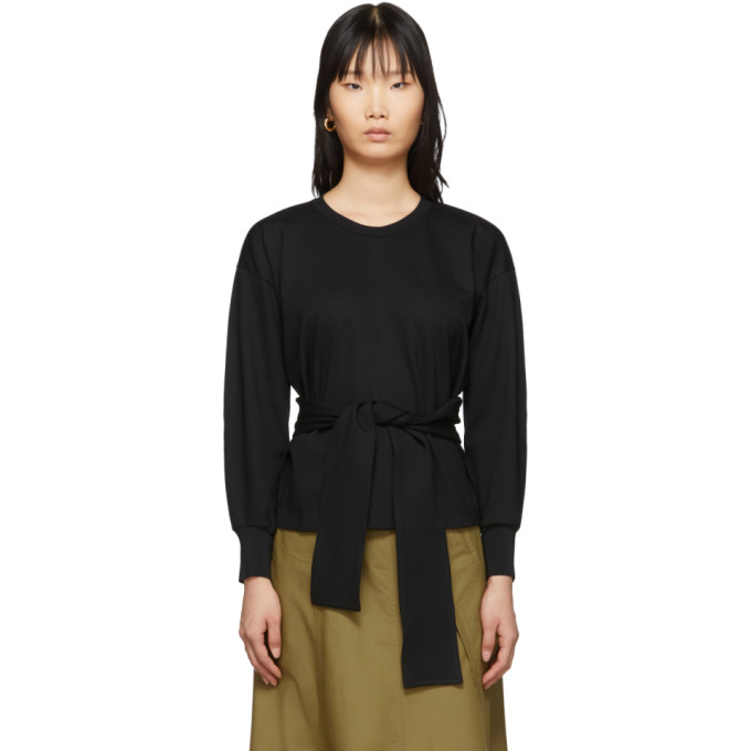 31 Phillip Lim Black Belt Tie Pullover