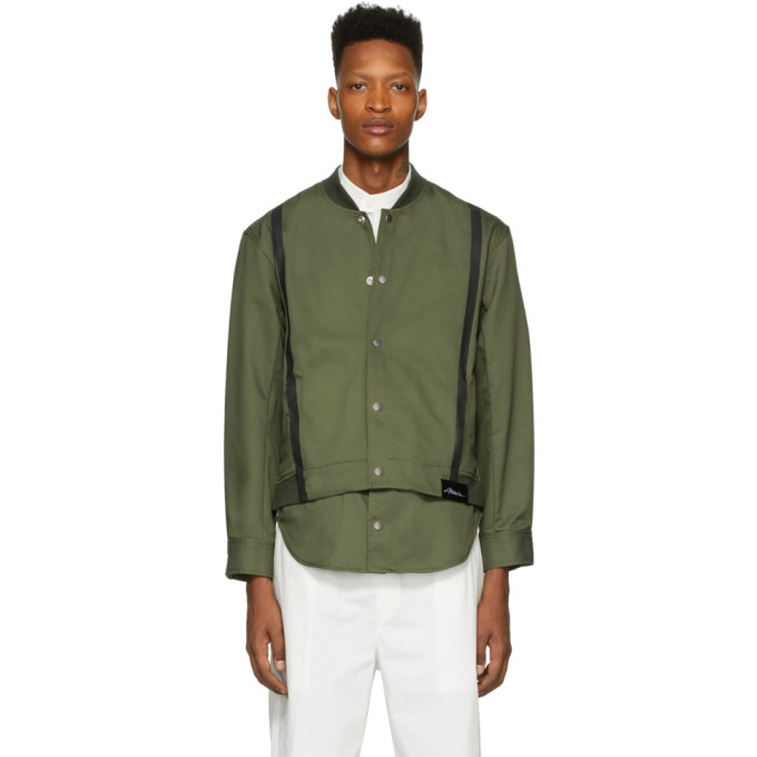 31 Phillip Lim Green Shirttail Bomber Jacket