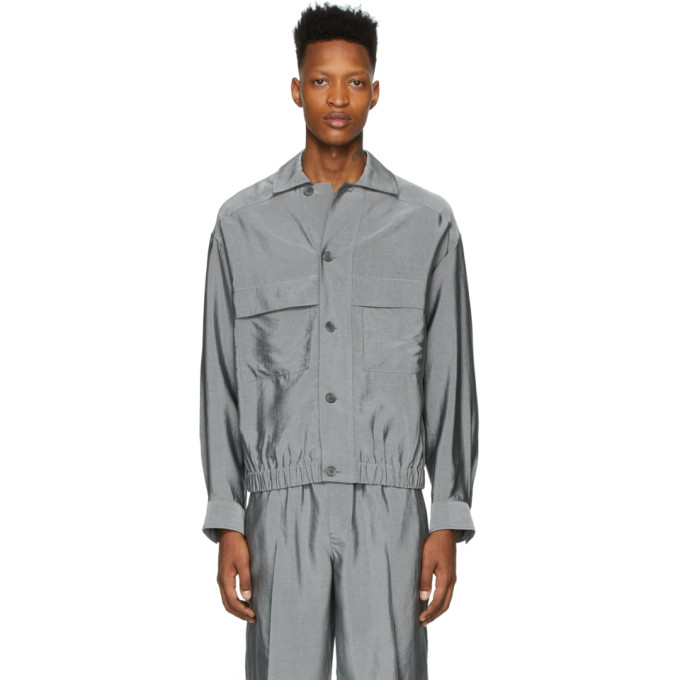 31 Phillip Lim Grey Blouson Shirt Jacket