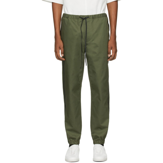 31 Phillip Lim Green and Black Tape Trim Sweatpants