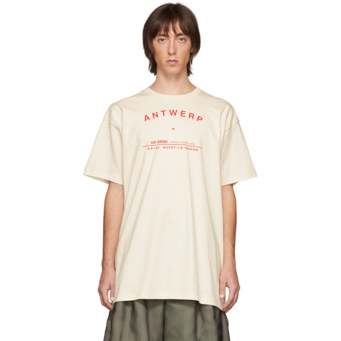 RAF SIMONS RAF SIMONS OFF-WHITE TOUR ANTWERP T-SHIRT