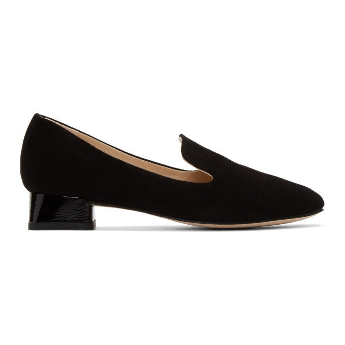 REPETTO REPETTO BLACK SUEDE MATHIS LOAFERS