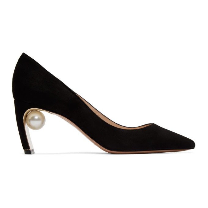 NICHOLAS KIRKWOOD NICHOLAS KIRKWOOD BLACK SUEDE MAEVA PUMPS