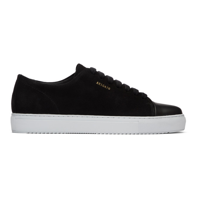 Axel Arigato Black Suede Cap-Toe Sneakers - 26034