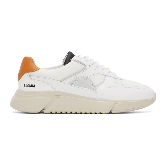 Axel Arigato White and Orange Genesis Triple Sneakers - 35039