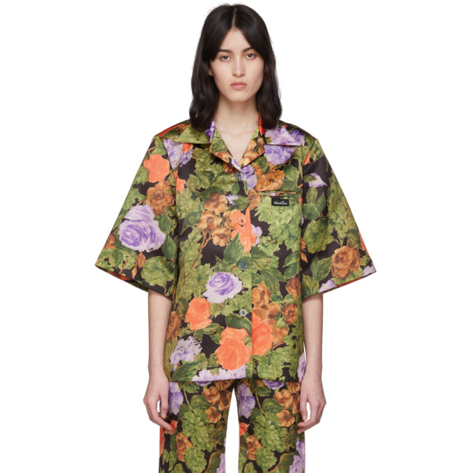 RICHARD QUINN RICHARD QUINN BROWN HAWAII SHIRT