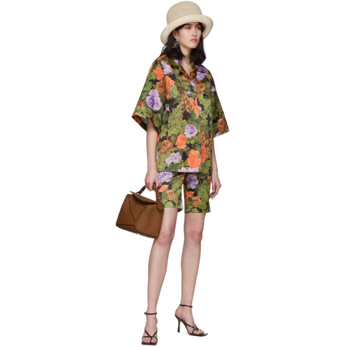 RICHARD QUINN RICHARD QUINN BROWN HAWAII SHIRT