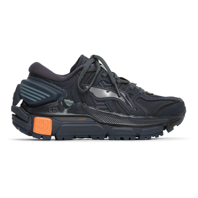 Li-Ning Black and Navy Sun Chaser Sneakers - ARZQ004-10