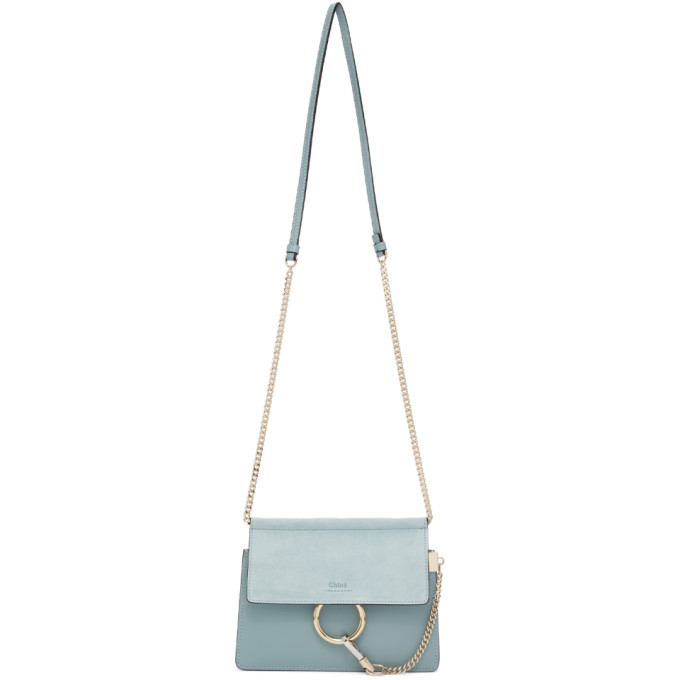 chloe blue suede bag