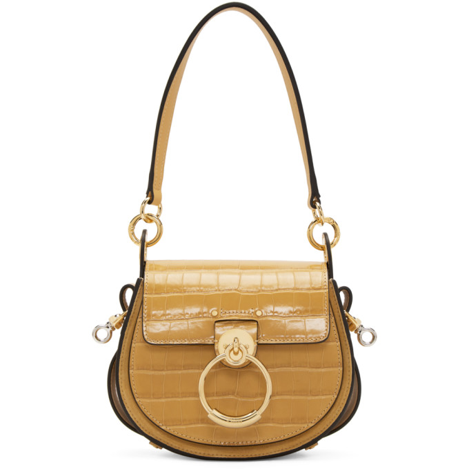yellow croc bag
