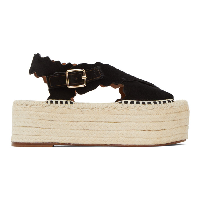 suede platform espadrilles