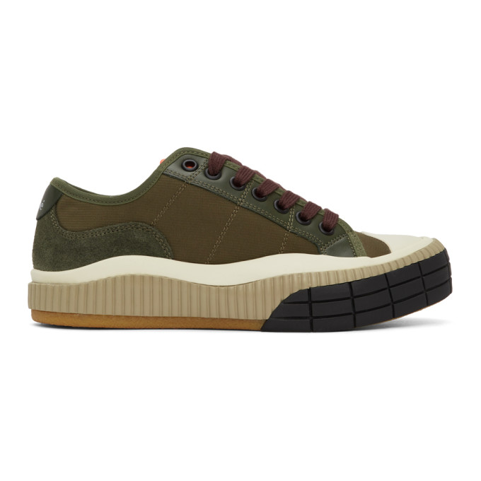 Chloé Chloe Green Clint Sneakers In 3c8 Deep Ol