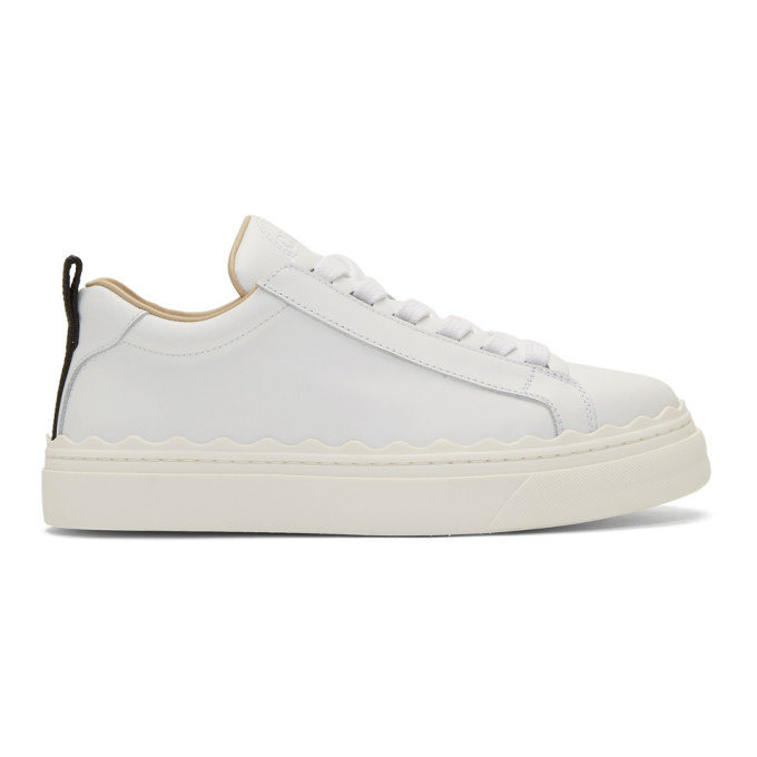 CHLOÉ CHLOE WHITE LAUREN SNEAKERS