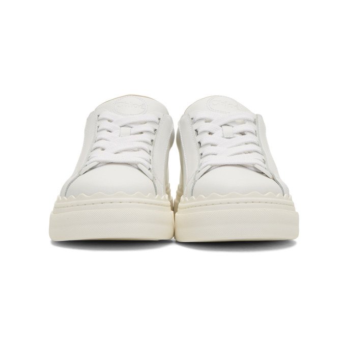 CHLOÉ CHLOE WHITE LAUREN SNEAKERS