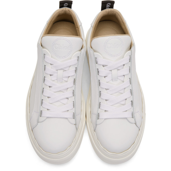 CHLOÉ CHLOE WHITE LAUREN SNEAKERS
