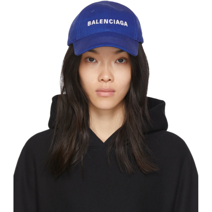 BALENCIAGA BALENCIAGA 蓝色徽标棒球帽